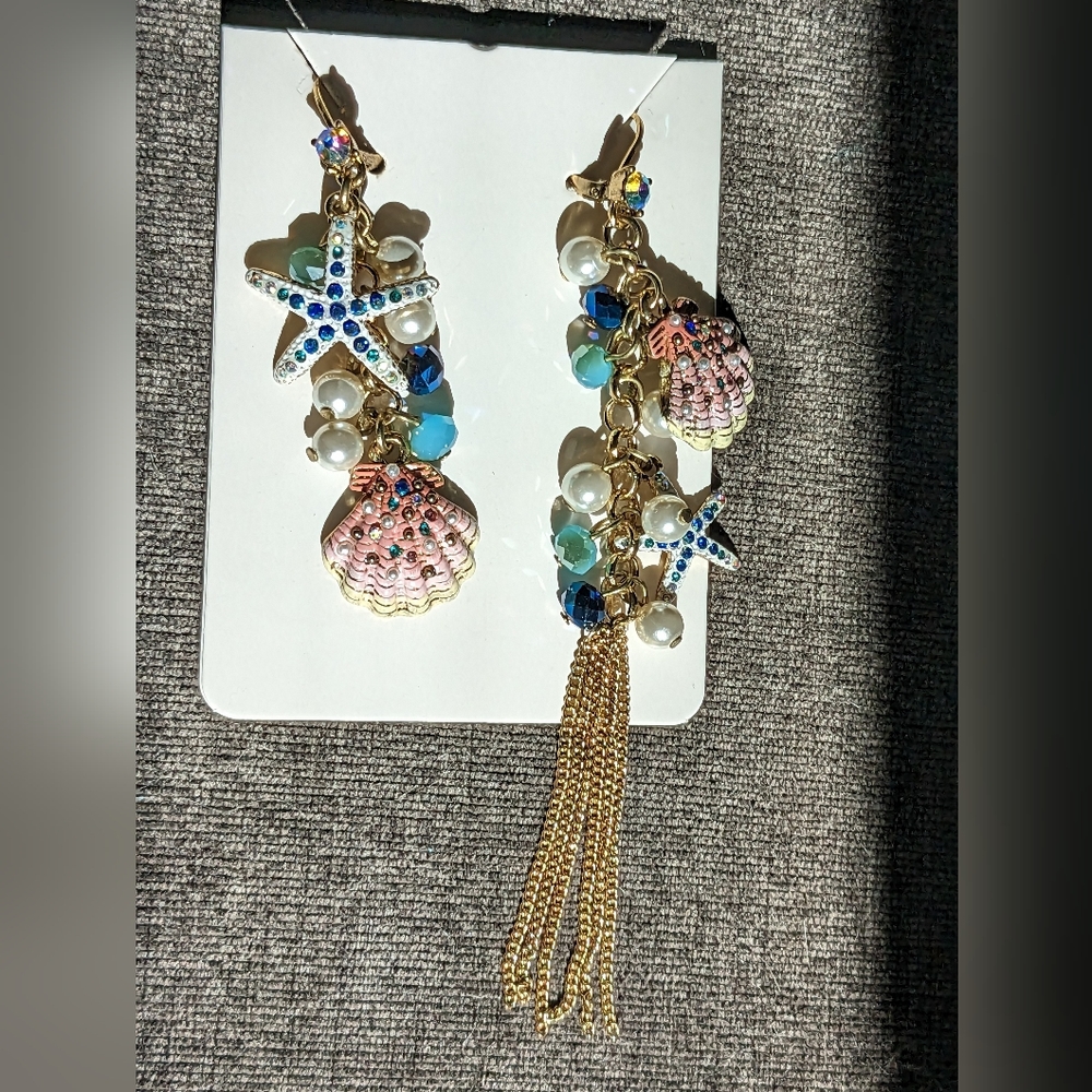 Betsey Johnson ocean themed Earrings